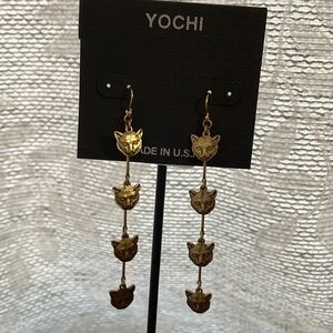 YOCHI New Cat Dangle Earrings
